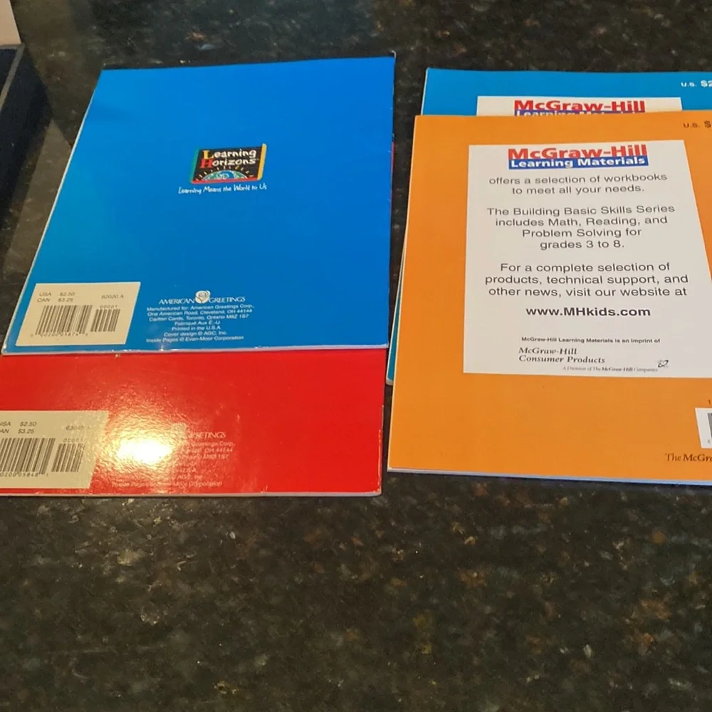 NWOT Set of 4 Educational Workbooks